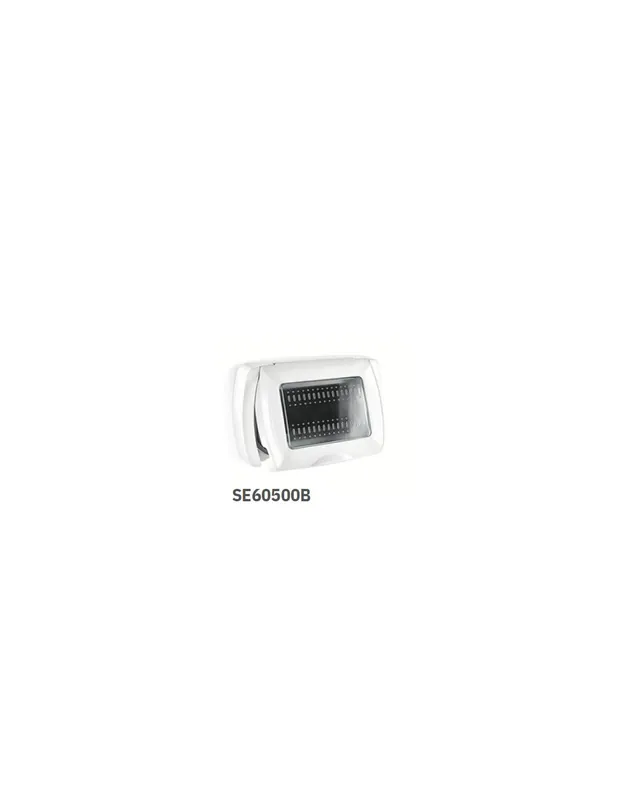 Placca autoportante 3 moduli con portello IP55 Bianco Matix Affare
