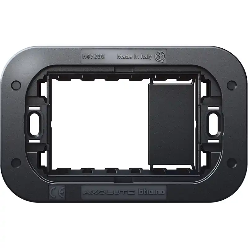 Nuova Collezione bticino axolute air supporto 3 moduli 3 posti bticino h4703w