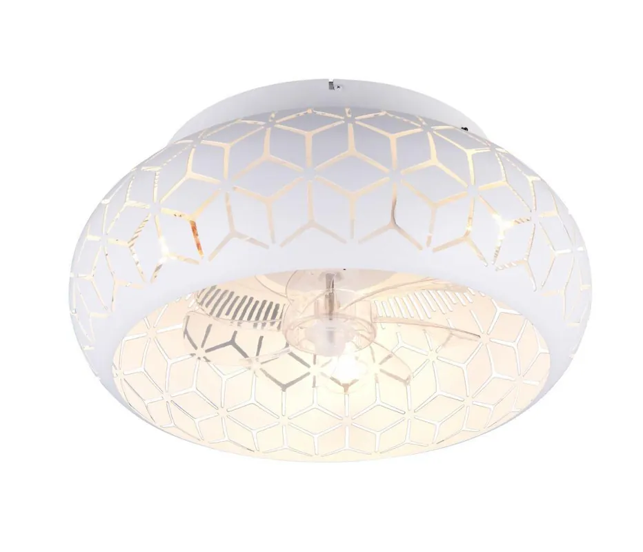 Plafoniera Ventilatore Bianco TRIO Lighting Bidar - R61574031 Economico