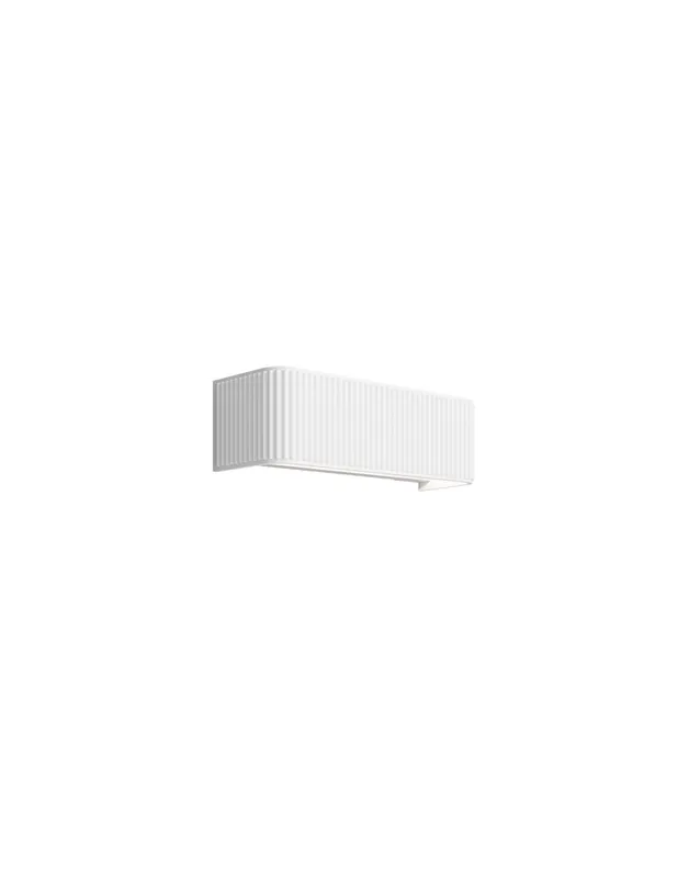Nuova Collezione Rotaliana Dresscode W2 applique led a muro rettangolare bianca