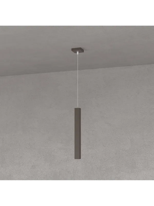 A Buon Prezzo Lampadario quadrato moderno per cucina penisola design marrone a 1 luce tpl 0047