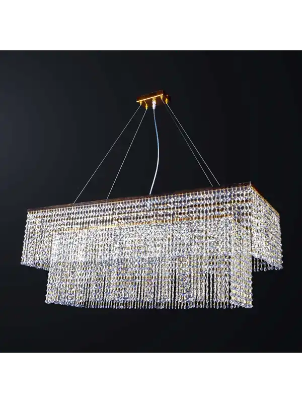 Lampadario classico foglia oro e cristallo design swarovsky 5 luci BGA 3188 Vendita Finale