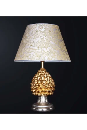 Must-Have Lampada a pigna grande in ceramica classica foglia oro 1 luce BGA 3183-lgr