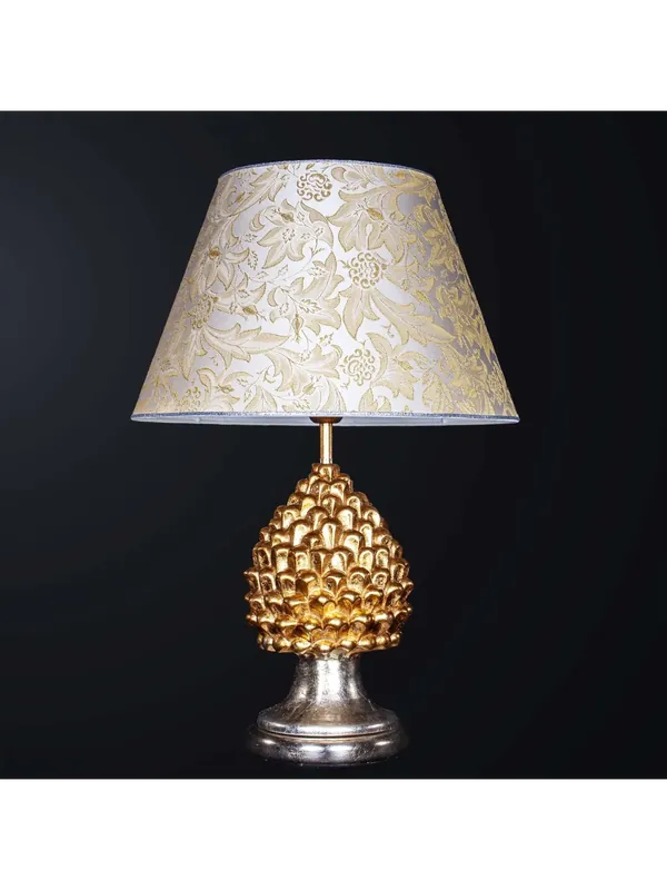 Must-Have Lampada a pigna grande in ceramica classica foglia oro 1 luce BGA 3183-lgr