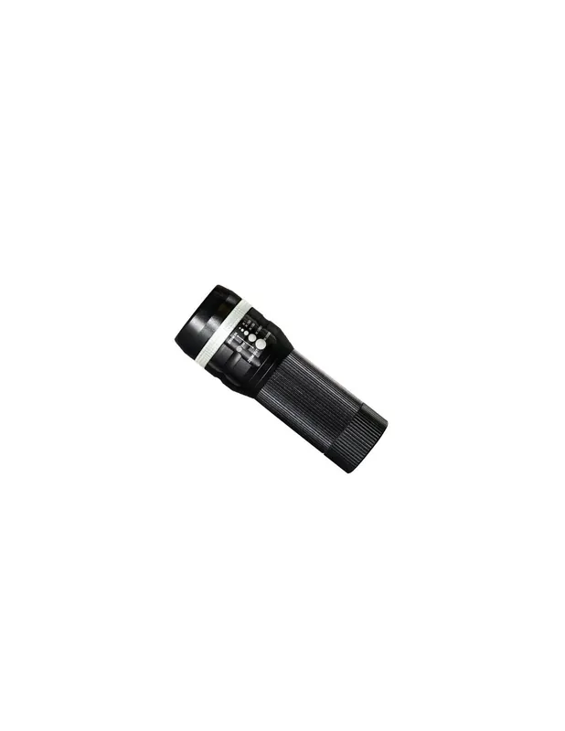 Pila torcia a 1 led tascabile 3w ultra luminoso zoom 3xaaa 6400k Reso Gratuito