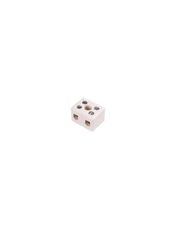 Morsettiera ceramica steatite bipolare 30a alta temperatura 2p Occasione Imperdibile