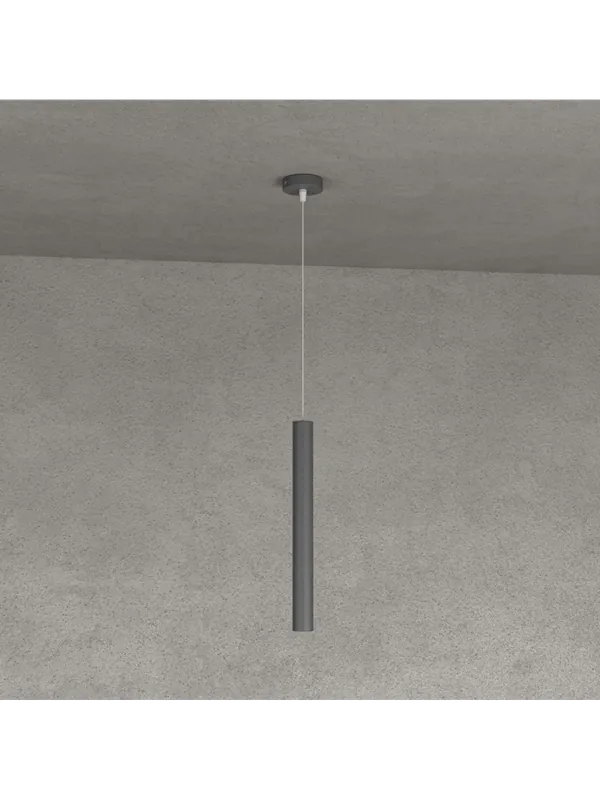 Vendita Finale Lampadario a sospensione moderno penisola cucina design antracite 1 luce tpl 0018