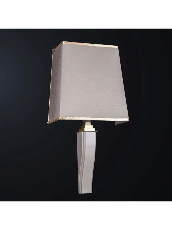 Scelto Dai Clienti Applique classico in legno tortora e ottone a 1 luce BGA 3171-a