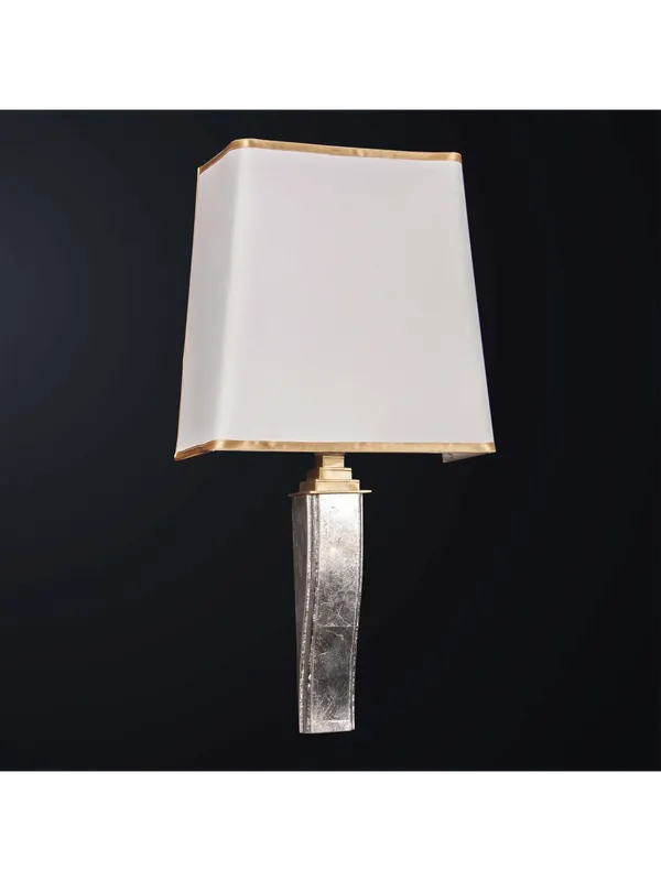 Applique classico in legno argento e ottone a 1 luce BGA 3171-a Reso Gratuito