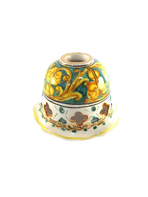 Piatto in ceramica siciliana per lampadario D.16 decoro Martina Must-Have