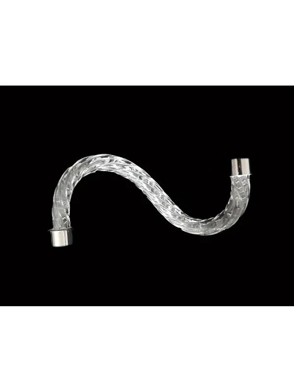 Di Tendenza Braccio per Lampadario in Cristallo Torciglione 21cm Cromo
