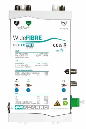 Spedito Oggi Trasmettitore FRACARRO Ottico Wideband OPT-TX WB1 - 270901