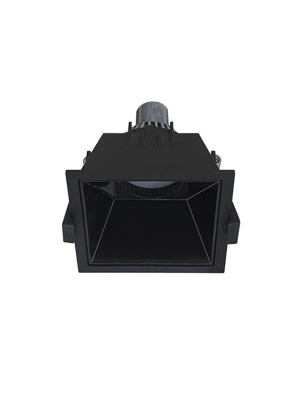 Ultima Occasione Rossini Virtual VIR001N faretto ad incasso quadrato con luce arretrata e cornice nera GU10