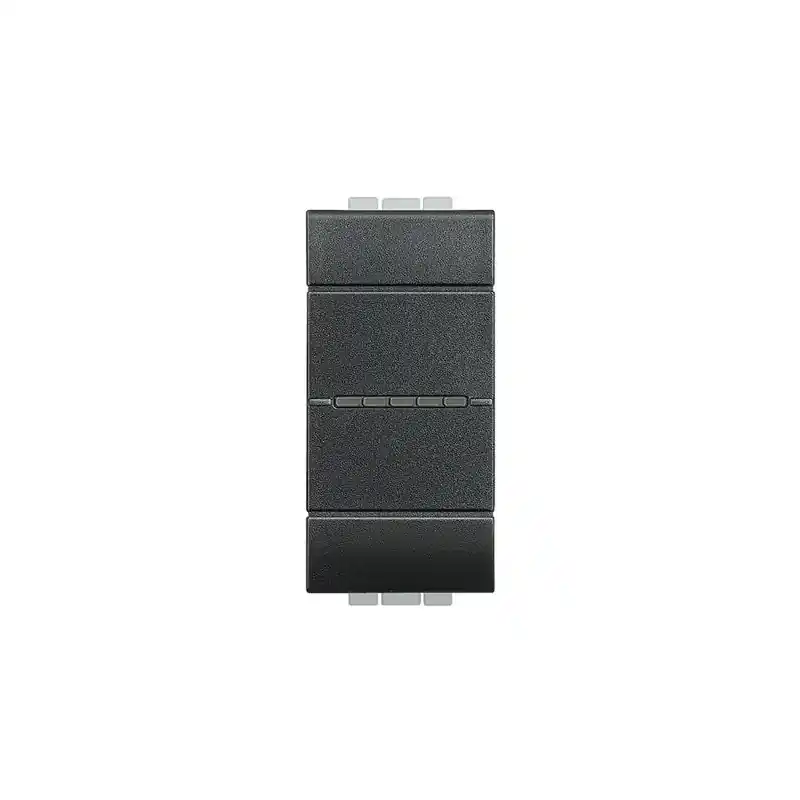 Must-Have bticino living light deviatore unipolare ax assiale 16a 1p 1modulo antracite bticino l4053n