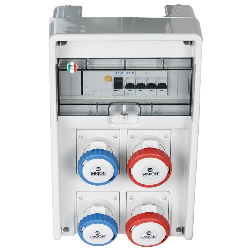 Quadro Elettrico Fanton Ulisse 4 Prese CEE con Cavo 4m ed Emergenza 9kW - 74232 Scelto Dai Clienti