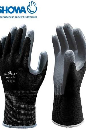 GUANTI SHOWA 370-NBR NERI NITRILE TG 8/L Spedizione Espresso