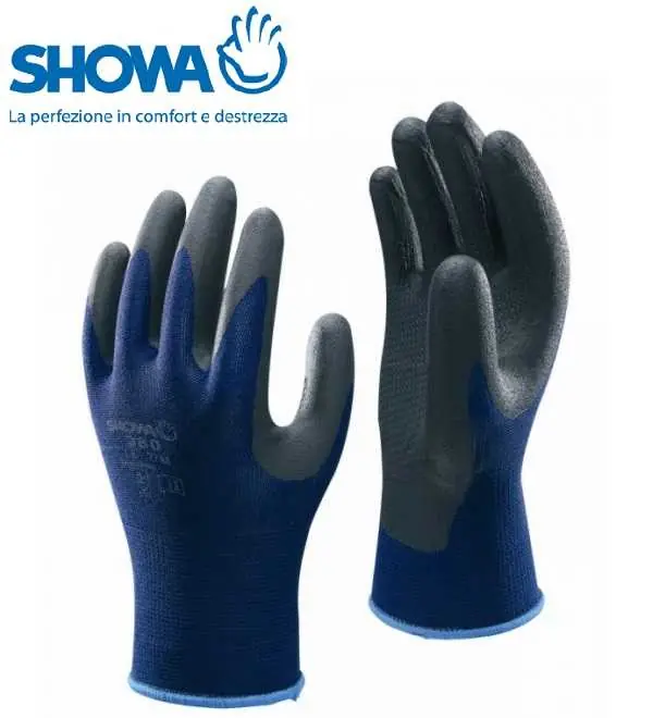 GUANTI SHOWA 380 FOAM GRIP BLU NITRILE TG 9/L Soddisfatti O Rimborsati