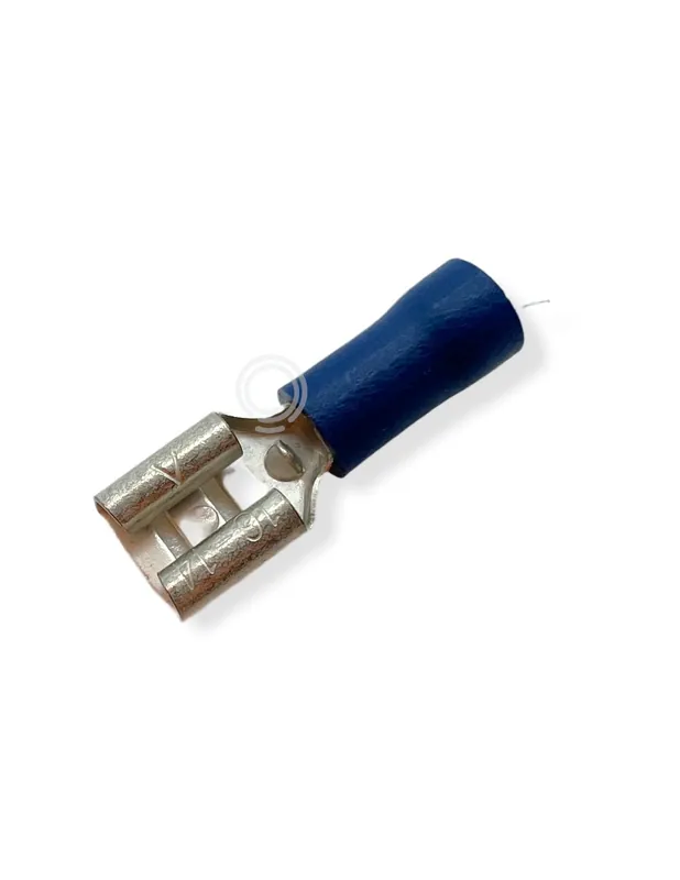 Spedizione Espresso Faston connettore semi isolato blu 6,3 pz100 giunzione cavi elettrici