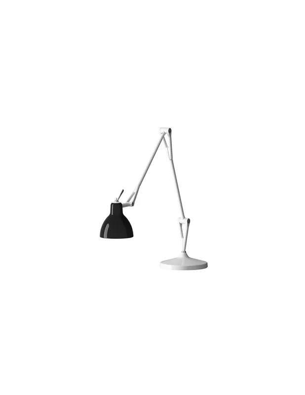 Rotaliana Luxy T2 lampada da tavolo bianca snodata con diffusore in vetro colorato E14 Sconto