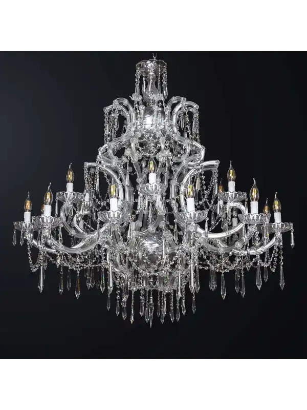 Lampadario classico cristallo design swarovsky 18 luci BGA 3150-12-6 Prezzo Conveniente