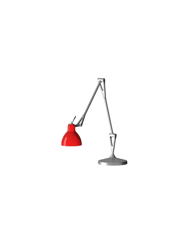 Rotaliana Luxy T2 lampada da tavolo snodata con diffusore in vetro colorato E14 Esclusivo