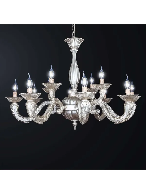 Ultime Pezzi Lampadario classico in ottone a 12 luci BGA 3145-12