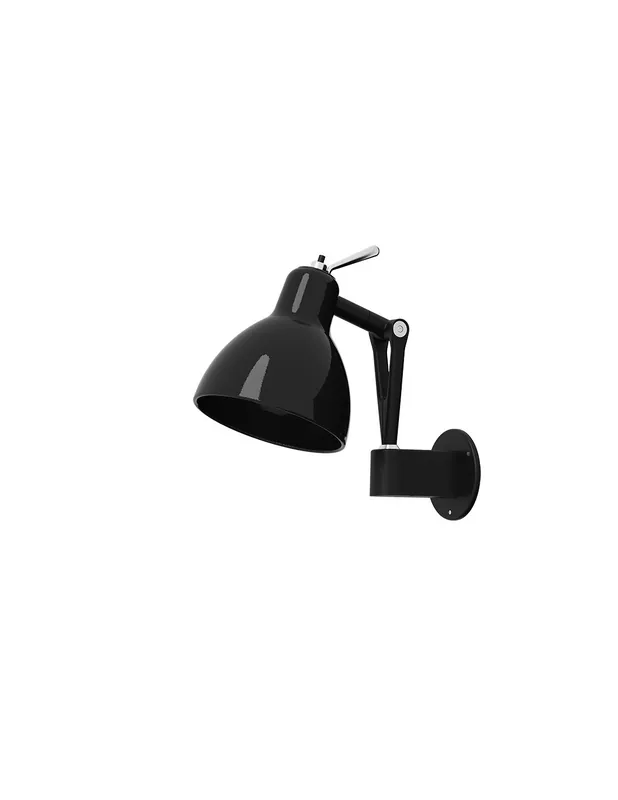 Bestseller Rotaliana Luxy W0 applique orientabile con braccio snodato e diffusore in vetro colorato E14