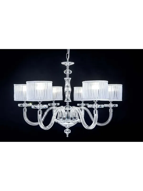 Lampadario moderno in cristallo a 6 luci Design Swarovsky Numa Bestseller