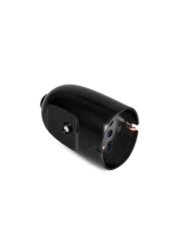 Presa elettrica volante universale nero 10/16a schuko unel master Nuova Collezione