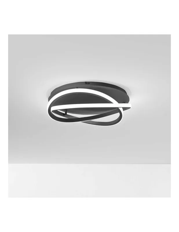Compra Oggi Stesso Gea Luce Atia P/P plafoniera a led da soffitto 40W colore nero