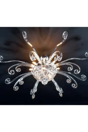 Quantità Limitata Plafoniera moderna in cristallo a 11 luci Design Swarovsky Capri 80
