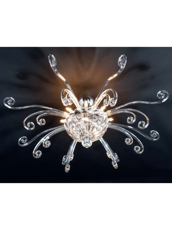 Quantità Limitata Plafoniera moderna in cristallo a 11 luci Design Swarovsky Capri 80