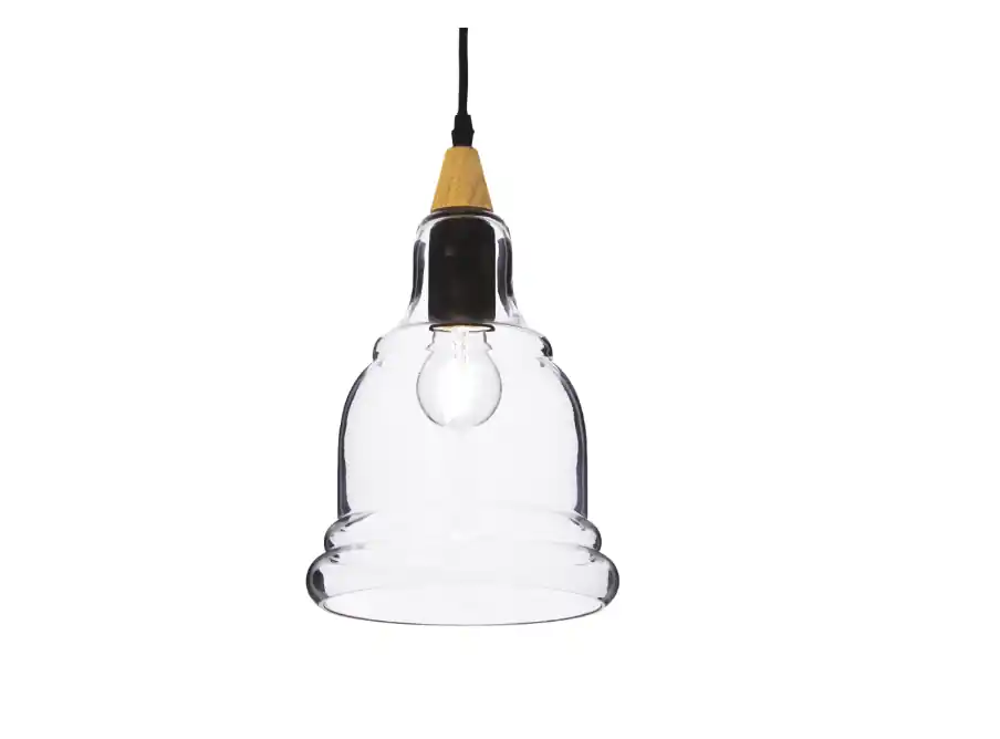 Acquista Ora Lampada a sospensione vetro trasparente IDEAL LUX 122564 design moderno
