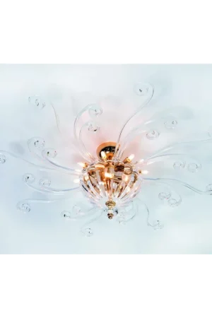 Quantità Limitata Plafoniera classica in cristallo a 11 luci Design Swarovsky Ischia 80
