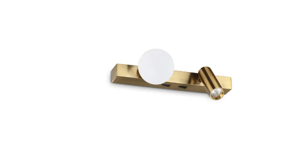 Applique LED regolabile ottone interno 25 cm Ideal Lux 336671 A Buon Prezzo