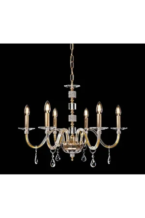 Soddisfatti O Rimborsati Lampadario classico in cristallo e strass 6 luci Design Swarovsky Star
