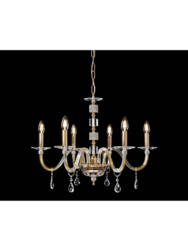 Soddisfatti O Rimborsati Lampadario classico in cristallo e strass 6 luci Design Swarovsky Star