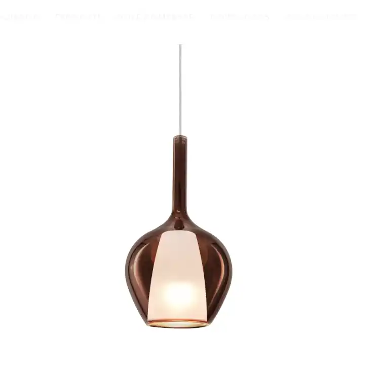 Professionale Lampadario Ideal Lux Kalique a Sospensione con Attacco E27 rame - 360065