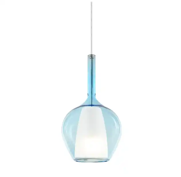Nuovo Arrivo Lampadario Ideal Lux a Sospensione Kalique con Attacco E27 azzurro- 360041