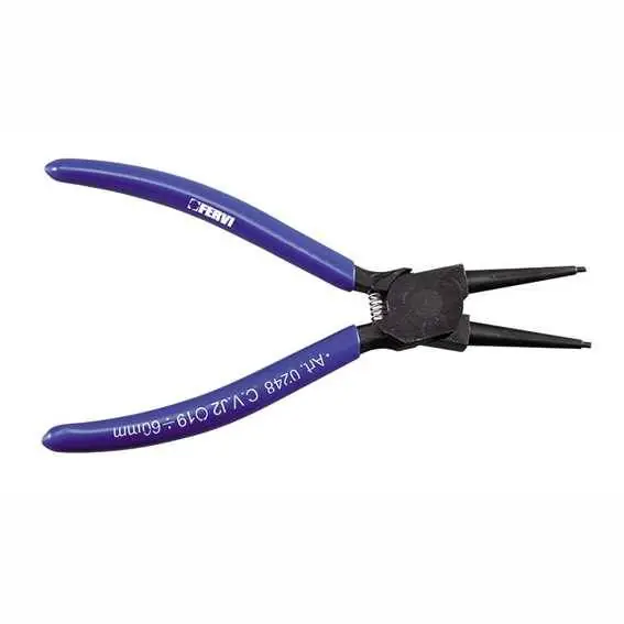 Esclusivo PINZA SEEGER DRITTA ESTERNI A1 150mm per anelli di sicurezza Ø 10 - 25 mm