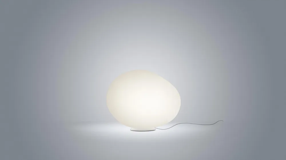 Lampada da Tavolo Foscarini Poly Gregg bianca Polietilene stampato - FN2180130_10 Promozione