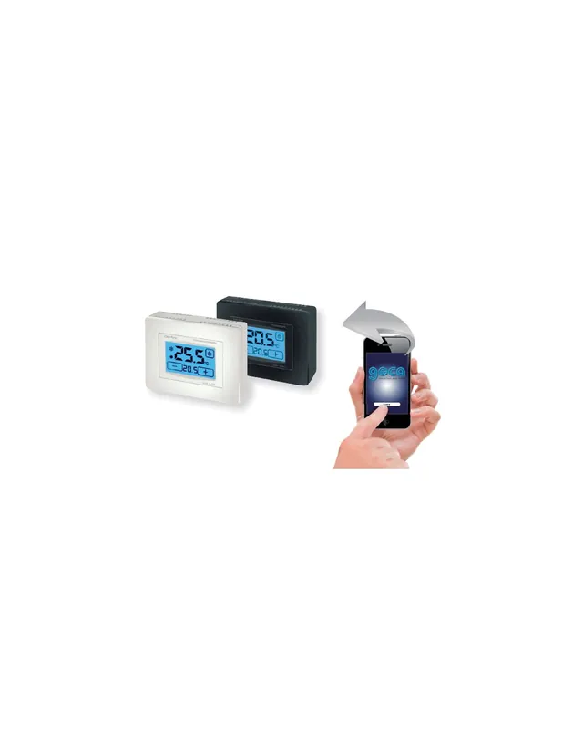 Termostato ambiente gsm touch screen digitale antracite Offerta Lampo
