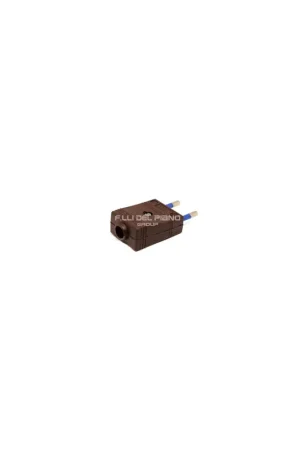 Spina elettrica 10a 2 poli marrone volante per cavo elettrico Occasione Imperdibile