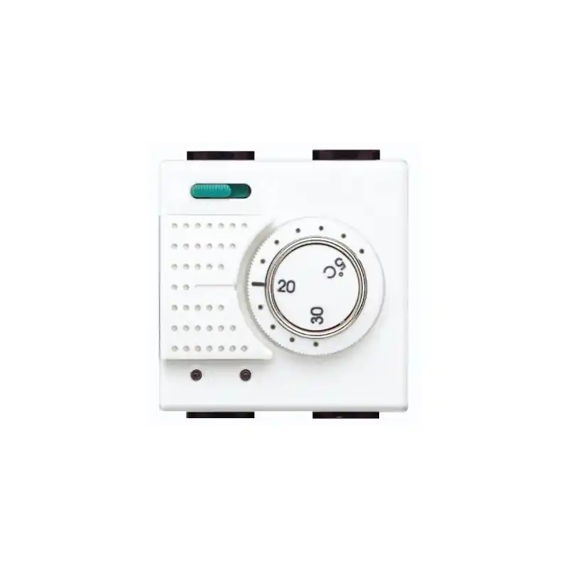 Consegna Rapida bticino living light termostato ambiente elettronico con commutatore estate inverno 2 posti bticino n4442