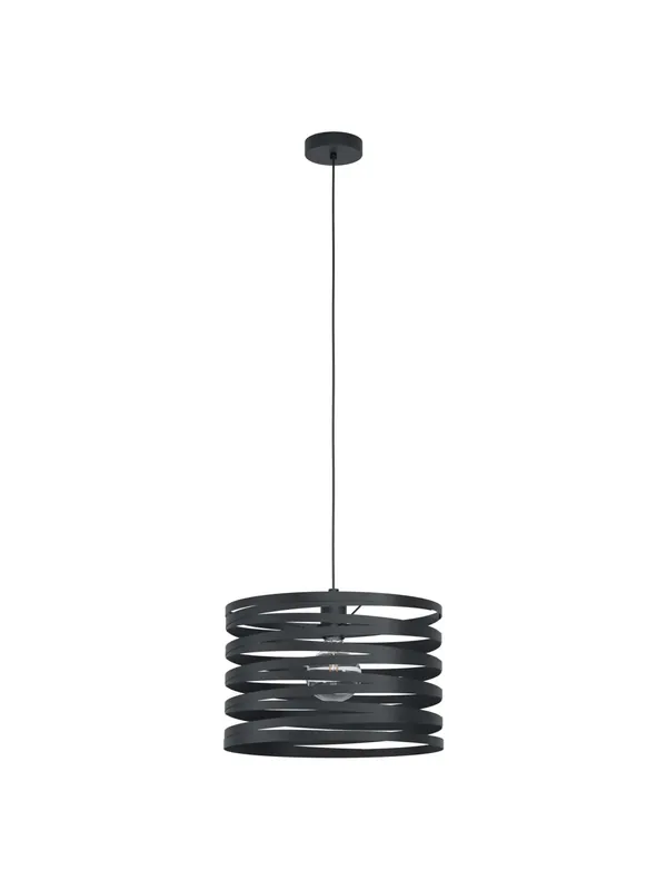 A Buon Prezzo Lampadario moderno design nero 1 luce GL0388