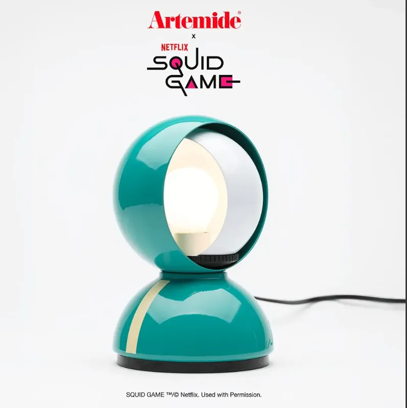 Prezzo Scontato Lampada da Tavolo Artemide Eclisse “Player” Ø12 cm verde Edizione Limitata Squid Game - S0028010ASG3