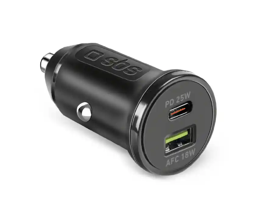 Caricatore auto SBS Ricarica ultra rapida 25 Watt con Power Delivery (PD) - TECRPD25W Direttamente Dal Produttore