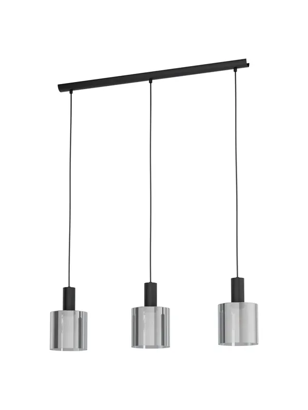 Lampadario moderno design fumè a 3 luci GL0409 Compra Oggi Stesso