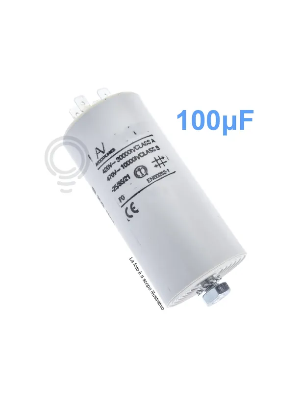 Soddisfatti O Rimborsati Condensatore di spunto per motori elettrici 100mf 400/450