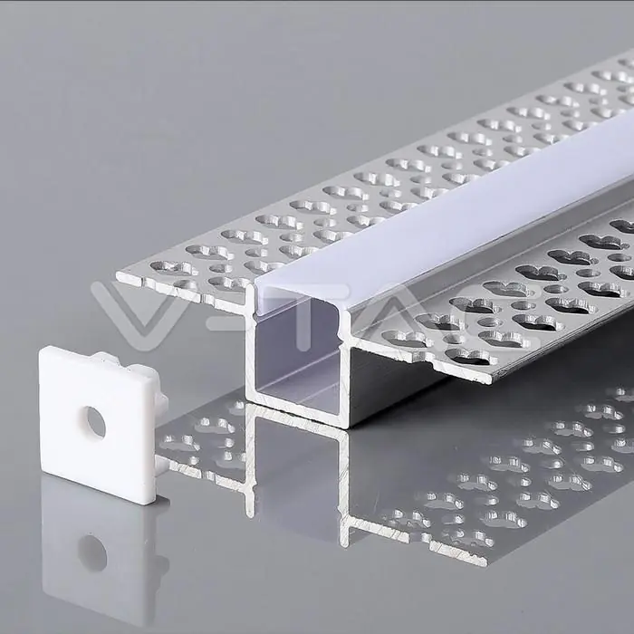 Economico Profilo in Alluminio V-TAC VT-8201 per Strisce LED 2m - 23173